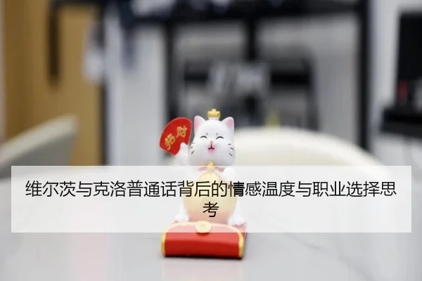 维尔茨与克洛普通话背后的情感温度与职业选择思考